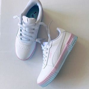 PUMA Carina 2.0 Leather Platform Sneakers kids 6